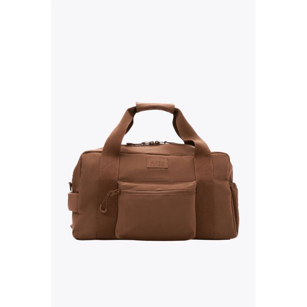 BEIS NWT Convertible Sport Duffle Backpack Bag in Maple Brown